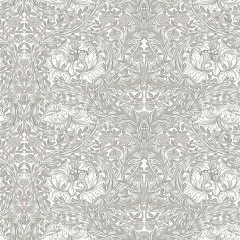 African Marigold William Morris Classic Leaf Wallpaper