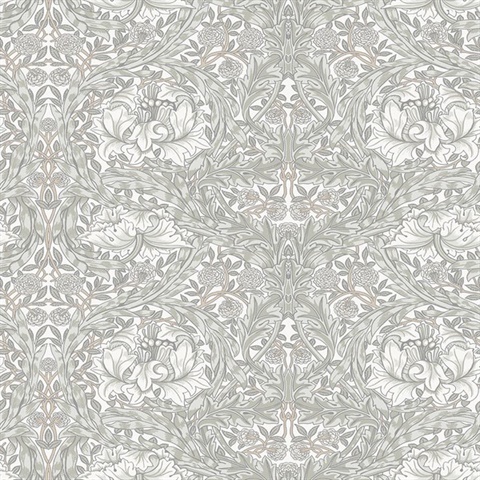 African Marigold William Morris Classic Leaf Wallpaper