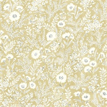 Agathon Wheat Floral Wallpaper