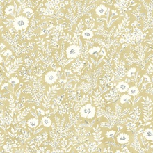 Agathon Wheat Floral Wallpaper