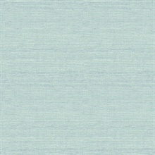 Agave Aqua Faux Textured Linen Wallpaper