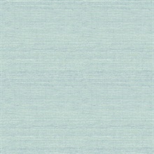Agave Aqua Faux Textured Linen Wallpaper