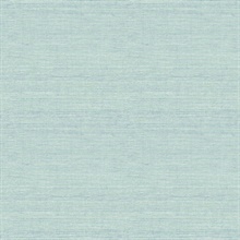 Agave Aqua Textured Linen Wallpaper