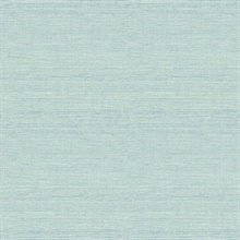 Agave Aqua Textured Linen Wallpaper