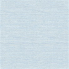 Agave Blue Faux Grasscloth Wallpaper