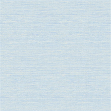 Agave Blue Faux Grasscloth Wallpaper