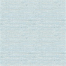Agave Blue Faux Textured Linen Wallpaper