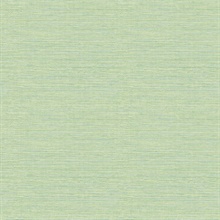 Agave Green Faux Textured Linen Wallpaper