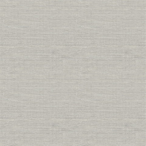 Agave Grey Faux Textured Linen Wallpaper