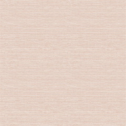 Agave Light Pink Faux Grasscloth Wallpaper