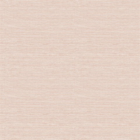 Agave Light Pink Faux Grasscloth Wallpaper
