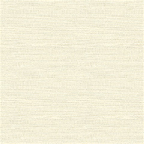 Agave Light Yellow Textured Linen Wallpaper