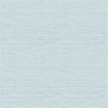 Agave Sky Blue Faux Grasscloth Wallpaper