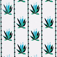 Agave Stripe Lanai Leaf Wallpaper