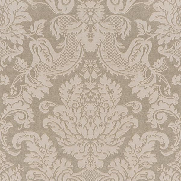 2537M3963 Agnese Light Grey Embossed Damask Wallpaper Boulevard
