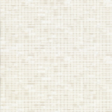 Aiken Off-White Geometric Wallpaper