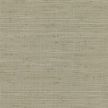 Alan Taupe Horizontal Slub Wallpaper