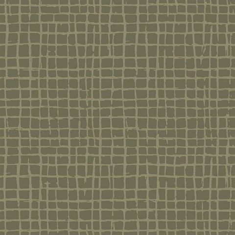 Albin Moss Gridline Wallpaper