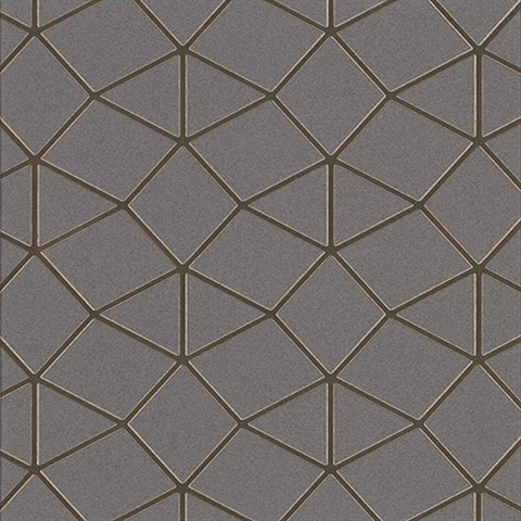 Albion Taupe Geometric Wallpaper