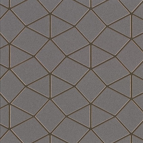 Albion Taupe Geometric Wallpaper