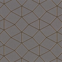 Albion Taupe Geometric Wallpaper