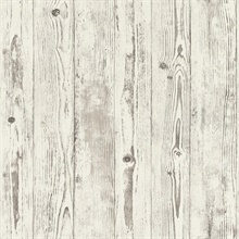 Albright Off White &amp; Grey Weathered Oak Panels Textured Wallpaper