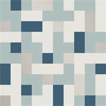 Alby Blue Geometric Wallpaper