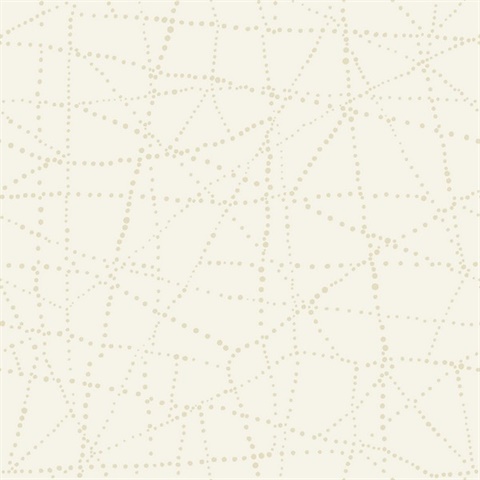 Alcott Cream Modern Dots Wallpaper