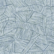 Aldabra Blue Textured Geometric Wallpaper