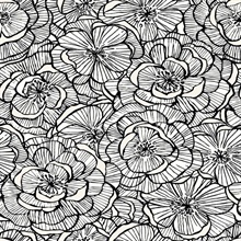 Alejandra Night Modern Floral Wallpaper