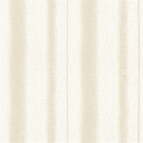 Alena Beige Soft Linen Stripe Wallpaper