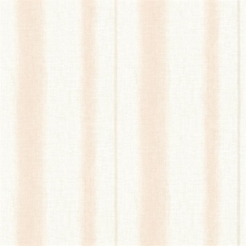 Alena Blush Soft Linen Stripe Wallpaper
