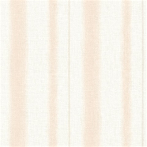 Alena Blush Soft Linen Stripe Wallpaper