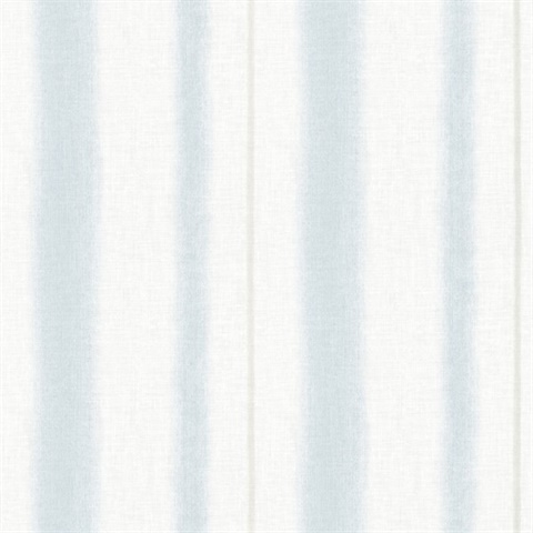 Alena Sky Blue Soft Linen Stripe Wallpaper