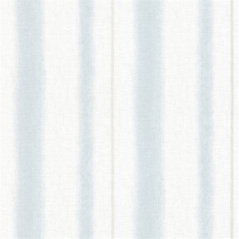 Alena Sky Blue Soft Linen Stripe Wallpaper