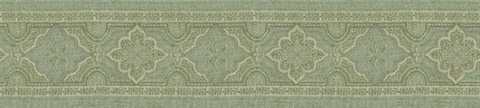 Alfred Aqua Paisley Border