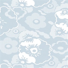 Alice - Powder Blue colourway wallpaper