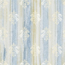 Alison Blue Damask Motif
