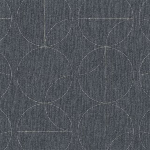 All Around Graphite Commercial Wallpaper