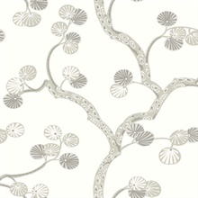 Allegra Cotton Modern Tree Wallpaper