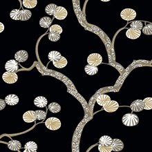 Allegra Jet Modern Tree Wallpaper
