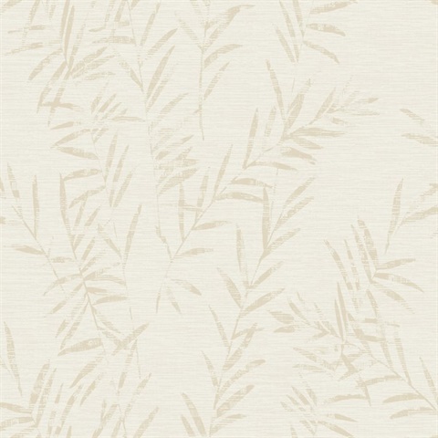 Allerton Bamboo Reeds Alabaster Wallpaper