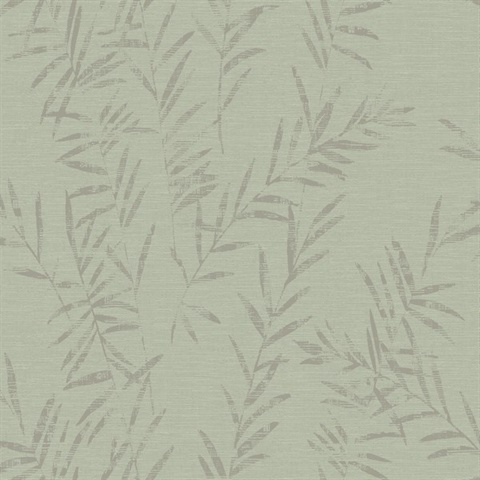 Allerton Bamboo Reeds Sage Wallpaper
