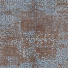 Allover Nero Blue Ironwork Textured Wallpaper