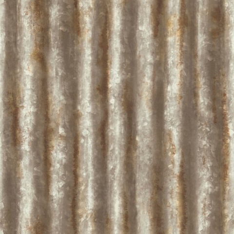 Alloy Brass Corrugated Metal Wallpaper