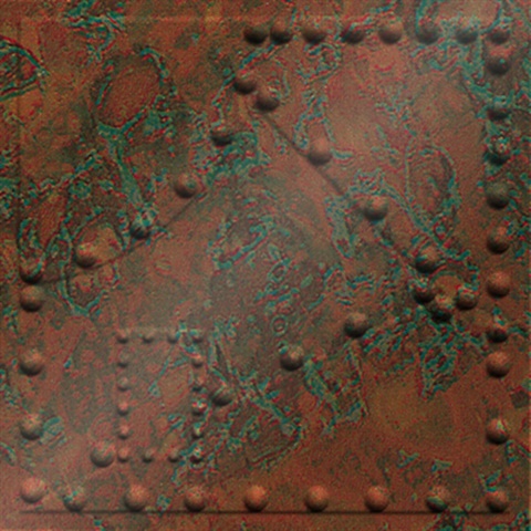 Alloy Ceiling Panels Copper Patina