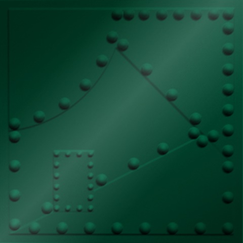 Alloy Ceiling Panels Metallic Green