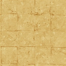 Allure Faux Tile Gold Wallpaper