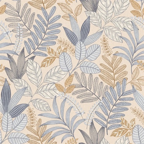 Allure Foliage Beige Wallpaper