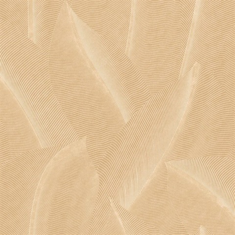 Allure Leaf Beige Wallpaper